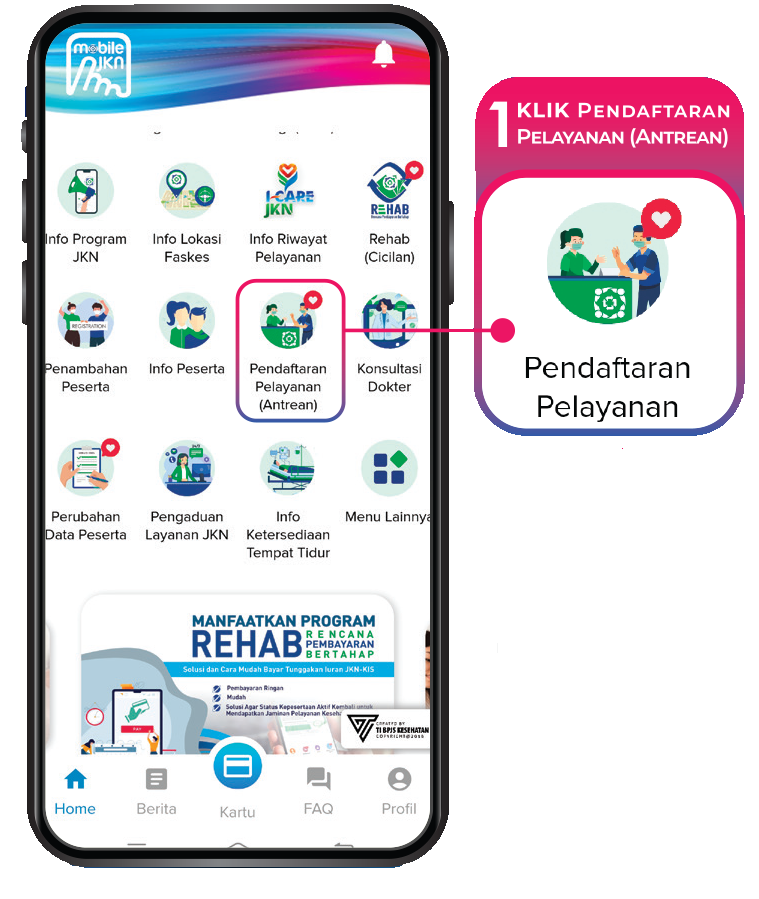 Langkah pertama registrasi BPJS Mobile JKN