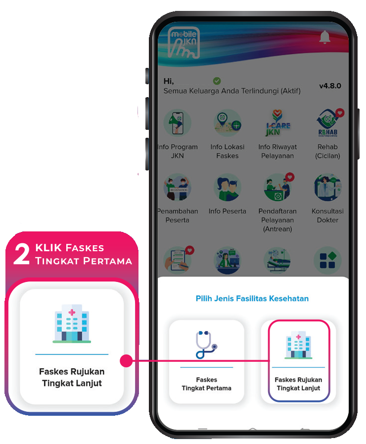 Langkah kedua registrasi BPJS Mobile JKN